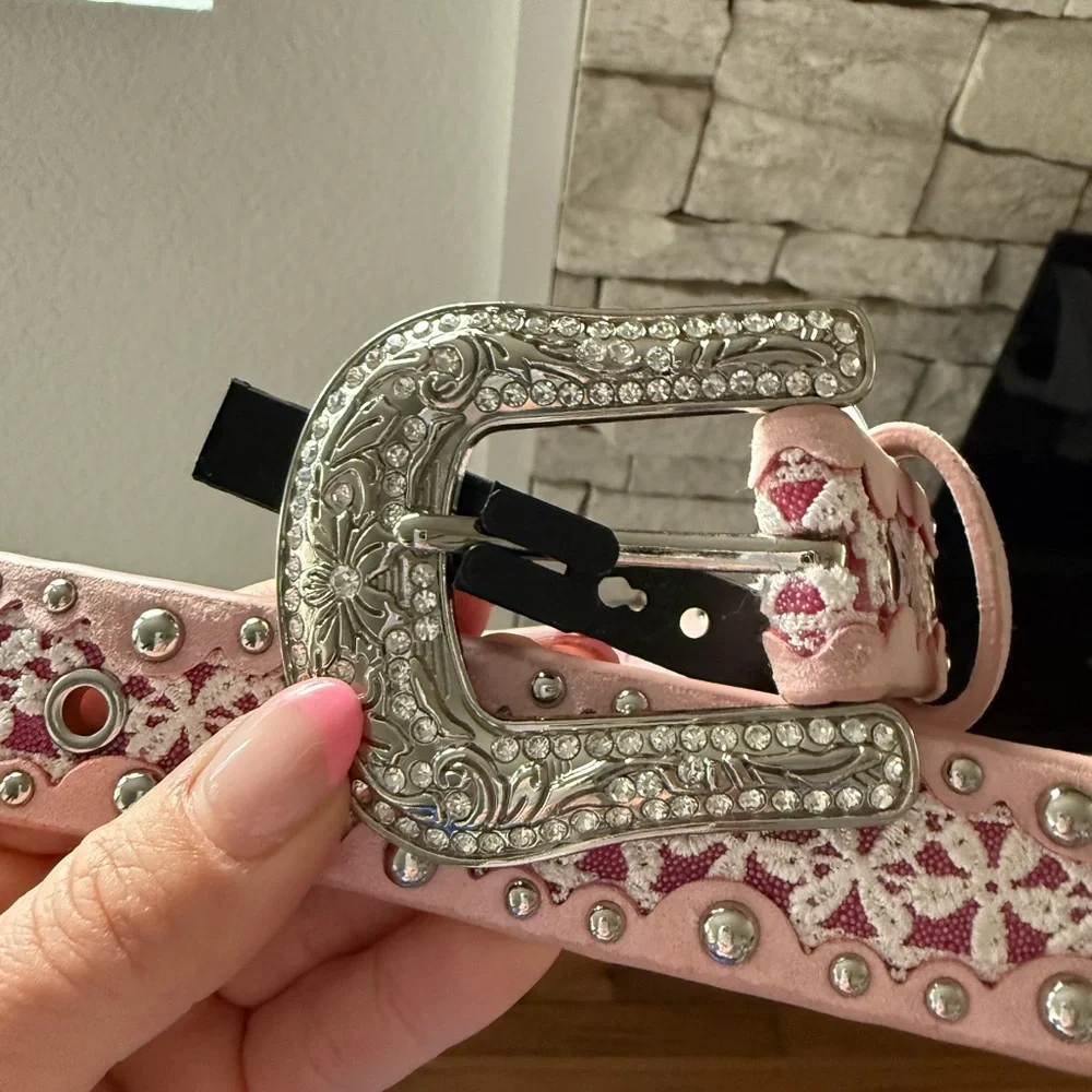 Shyanne Girls' Rhinestone Embellished Western Belt NWT Sz: 4-6Y